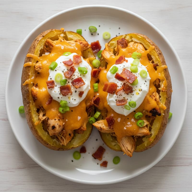 Loaded Cheddar-Bacon Baked Potatoes