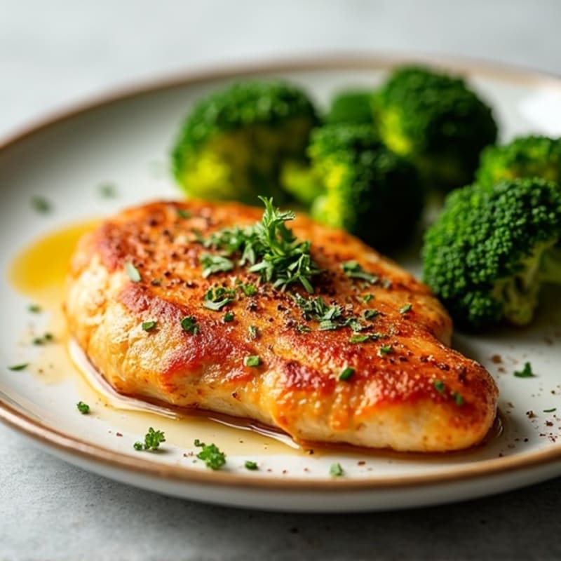 Spiced Coconut Chicken with Crispy Roasted Broccoli