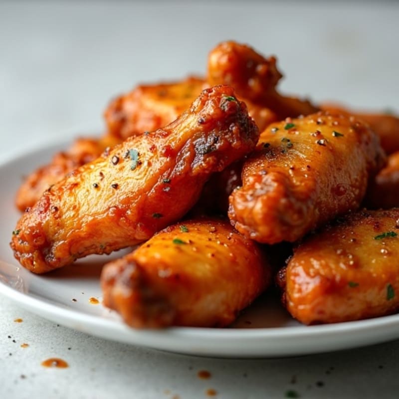 Crispy Baked Honey-Garlic Chicken Wings