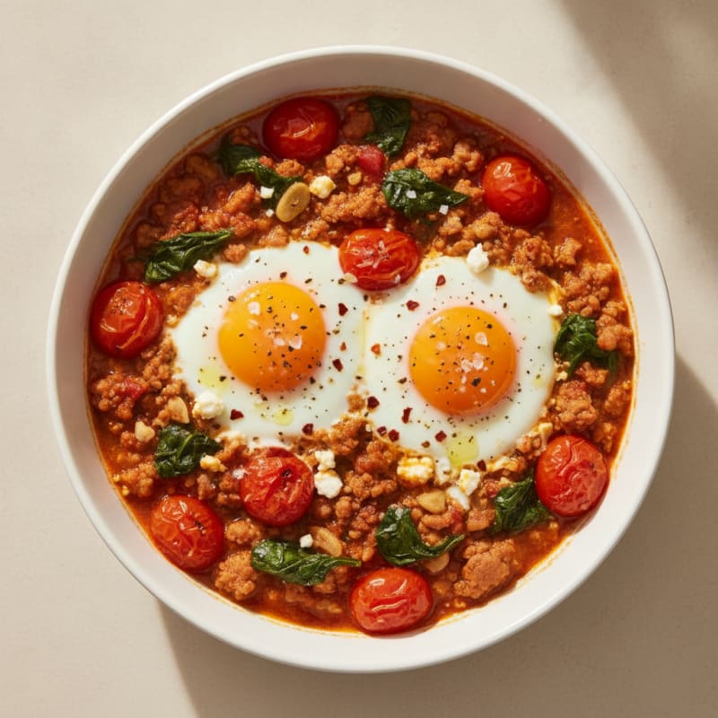 Baked Eggs with Roasted Tomatoes
