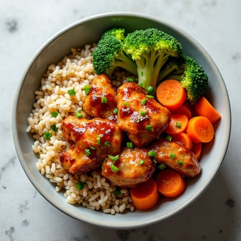 Sticky Ginger-Garlic Teriyaki Chicken Bowl