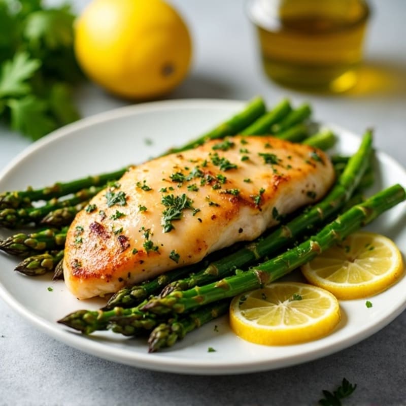 Sheet Pan Lemon-Herb Chicken and Roasted Asparagus