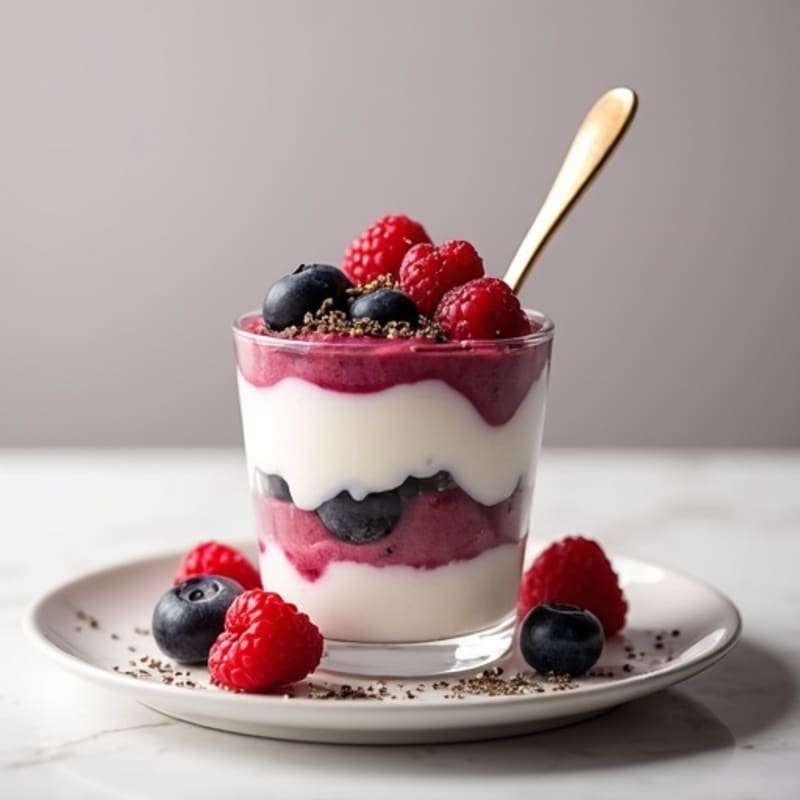 Creamy Greek Yogurt Protein Parfait with Berries