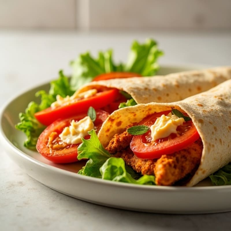 Crispy Buffalo Ranch Chicken Wrap