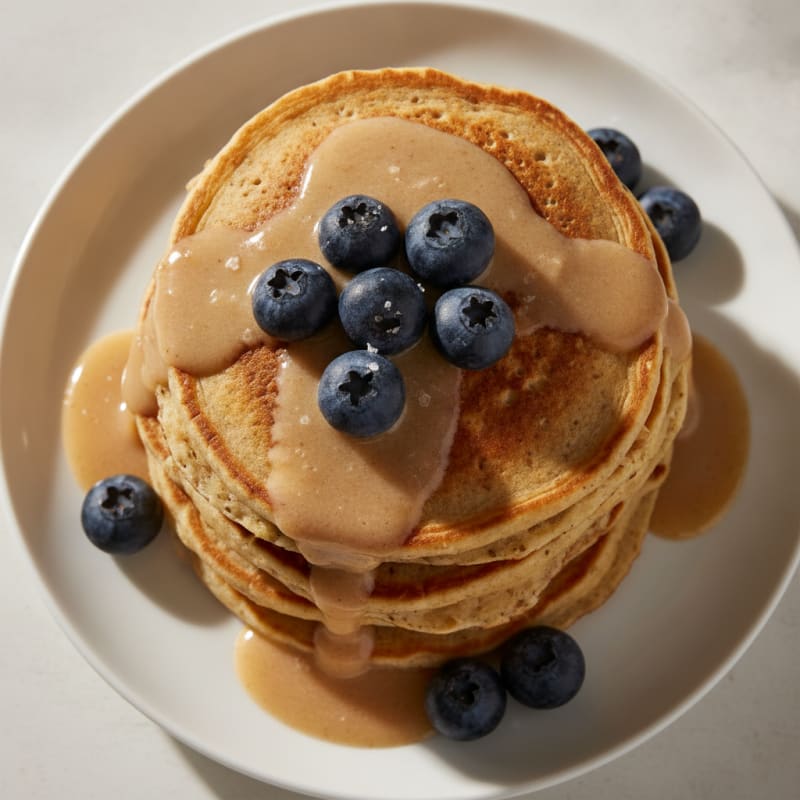 High-Protein Oat Cottage Cheese Pancakes