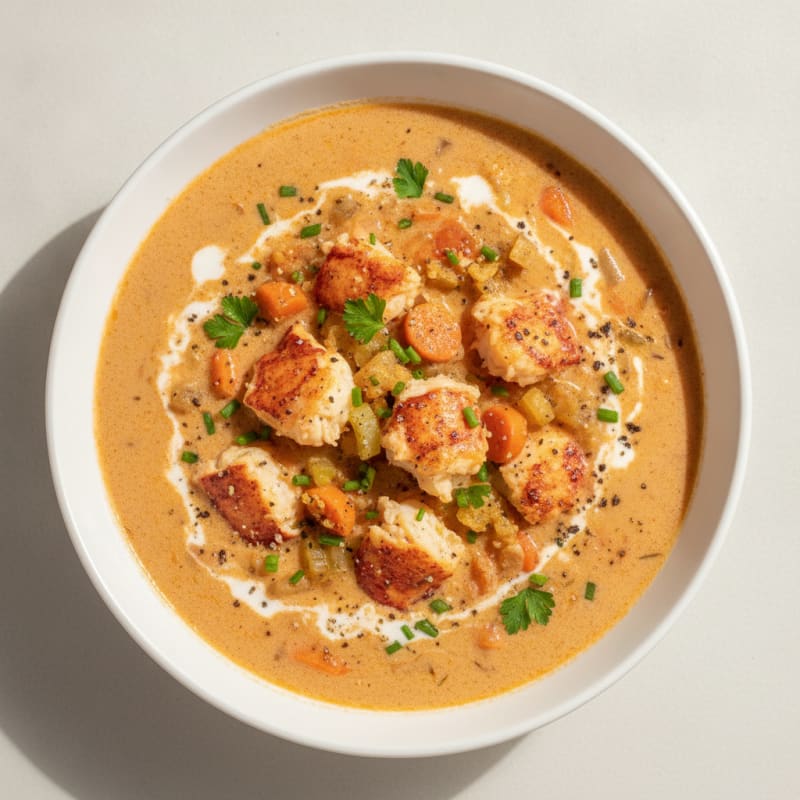 Rich Lobster Bisque with Sherry