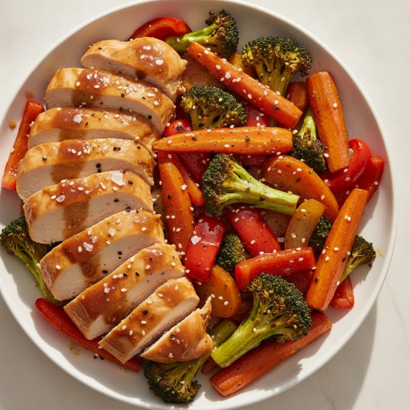 Teriyaki Chicken with Roasted Vegetables