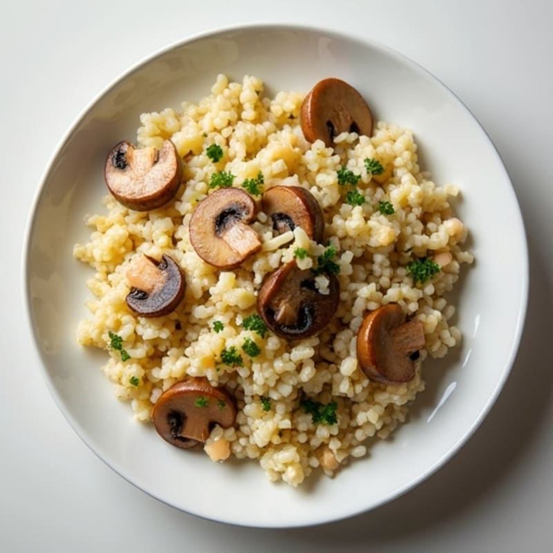 Creamy Wild Mushroom Cauliflower Risotto