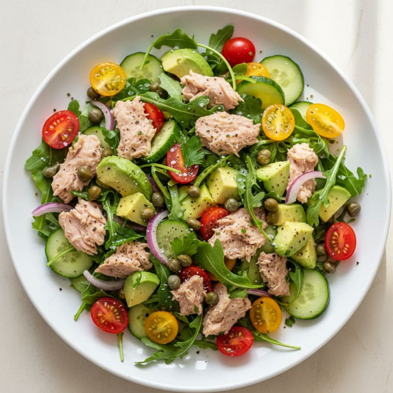 Mediterranean Tuna Salad with Capers