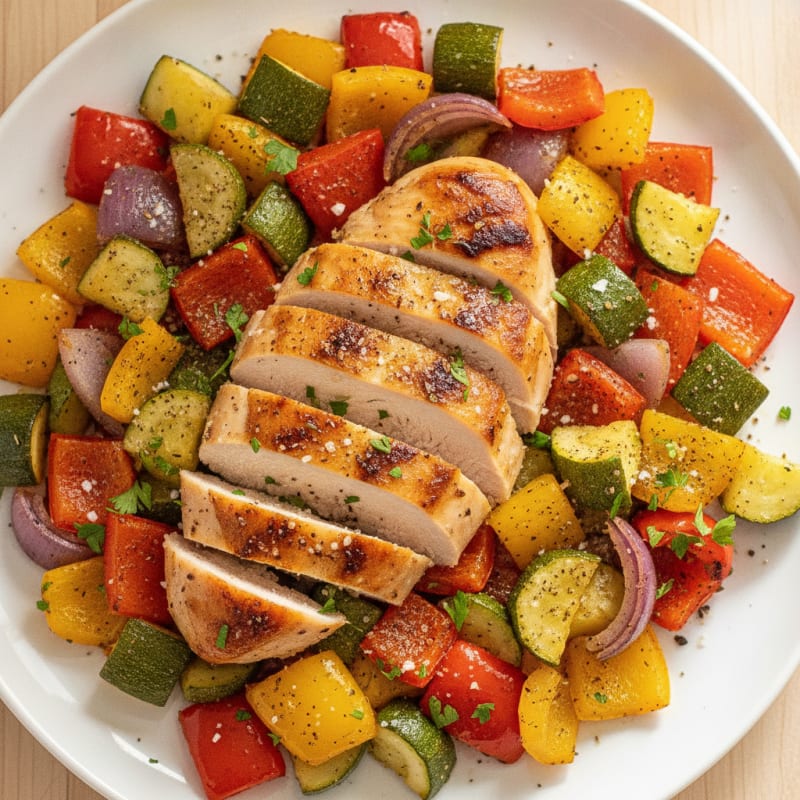 Chicken and Roasted Vegetable Medley