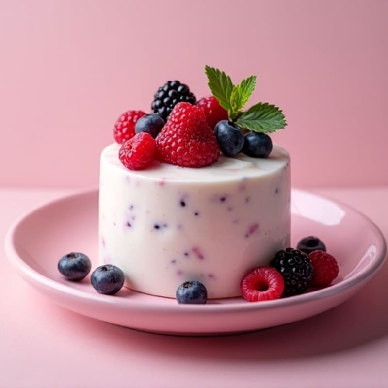 Silky Protein Yogurt with Mixed Berries