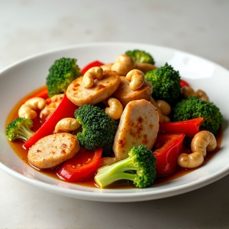 Ginger-Garlic Cashew Chicken Stir-Fry