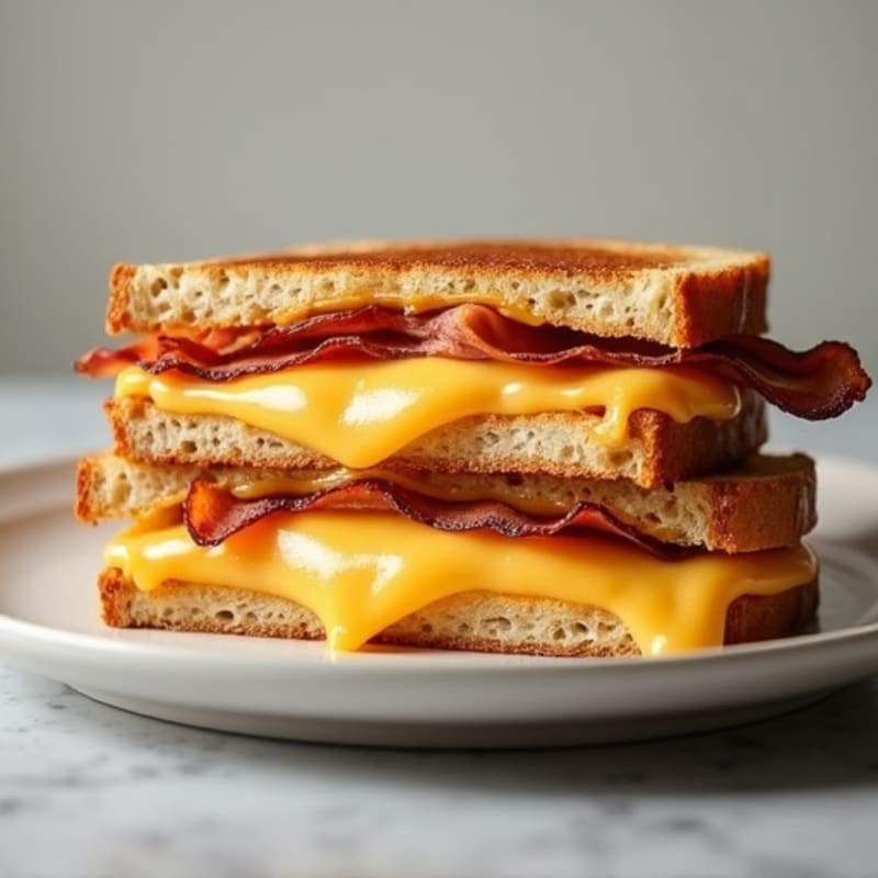 Crispy Sourdough Triple Cheese Melt