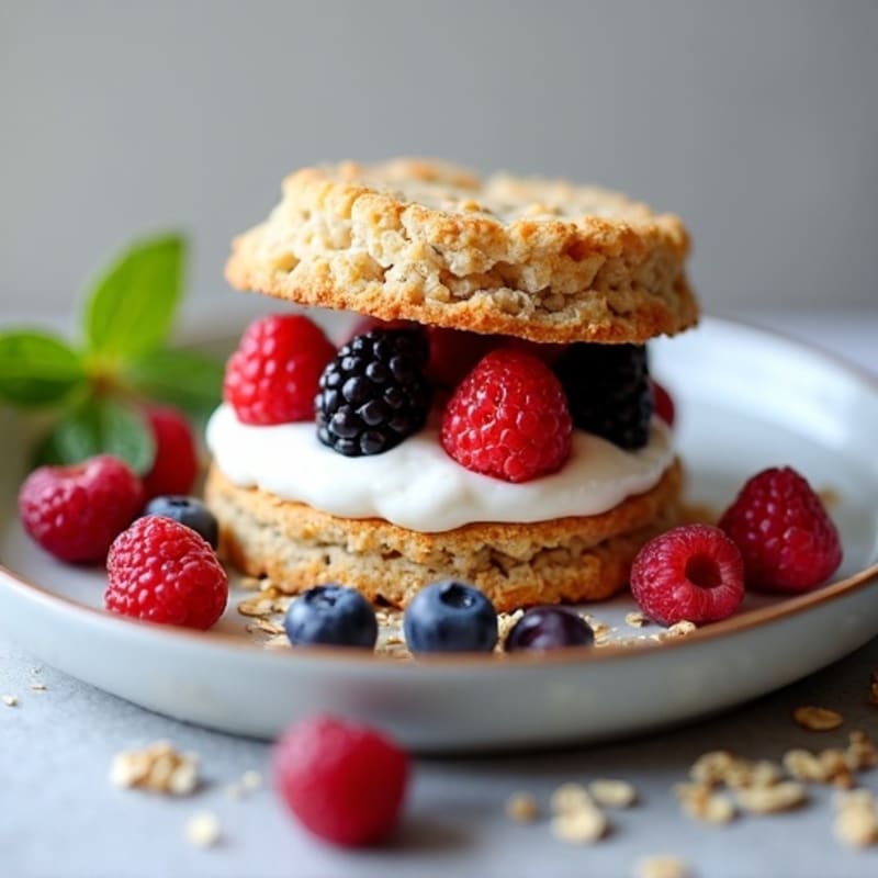 Protein-Packed Greek Yogurt Berry Shortcake