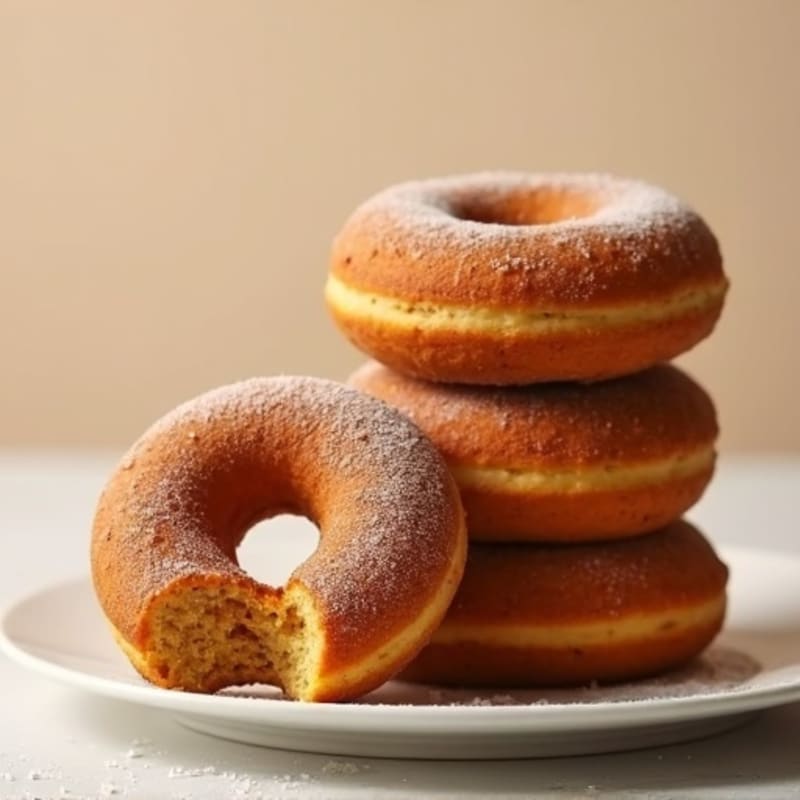 Fluffy Baked Pumpkin Spice Protein Donuts