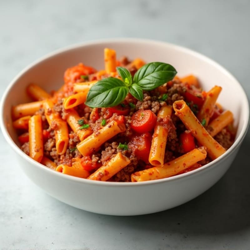 Hearty Baked Ground Beef Ziti