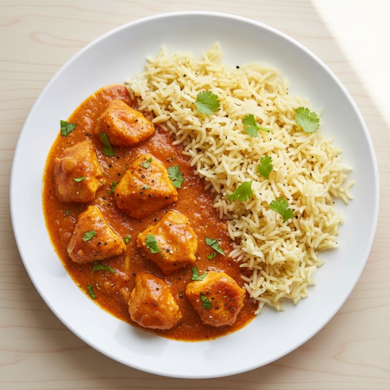 Spiced Butter Chicken with Basmati Rice