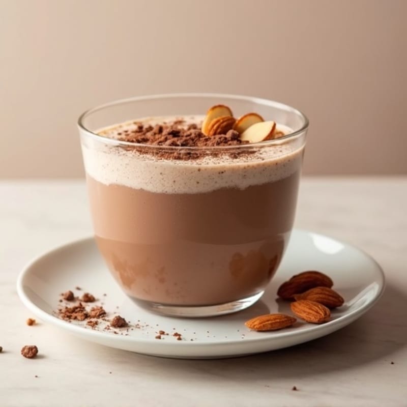 Creamy Cottage Cheese Protein Mousse with Cocoa and Almonds