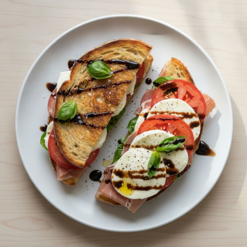 Grilled Caprese Prosciutto Sandwich