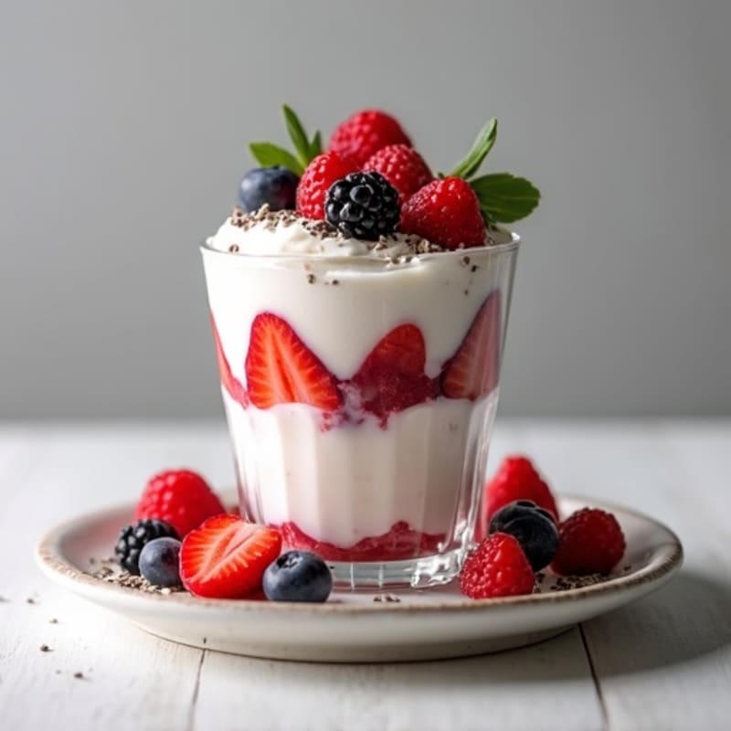 Creamy Greek Yogurt Protein Parfait with Mixed Berries