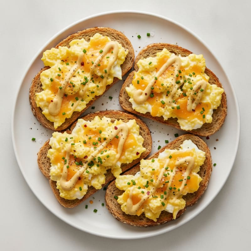 High-Protein Cheesy Egg Toast