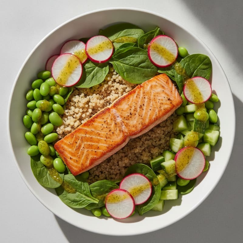 Salmon Power Bowl with Quinoa