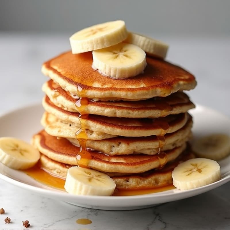 Fluffy Protein Pancakes with Sweet Cinnamon Bananas