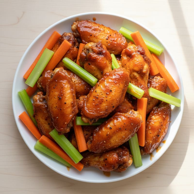 Spicy BBQ Glazed Chicken Wings