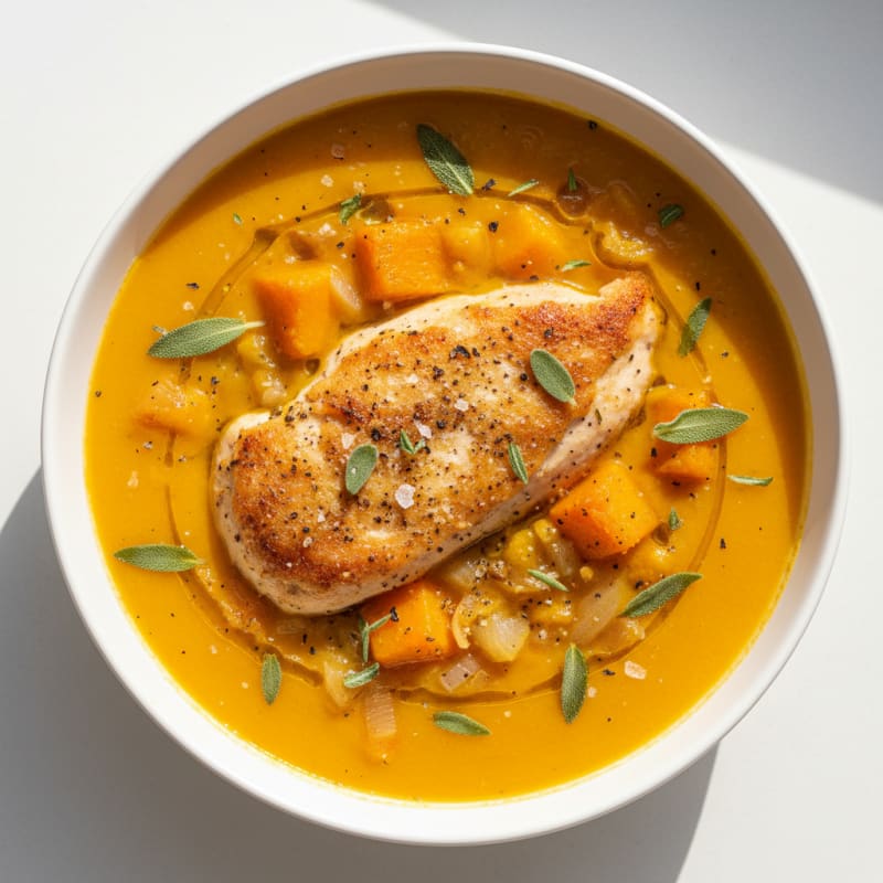 Roasted Pumpkin and Sage Soup