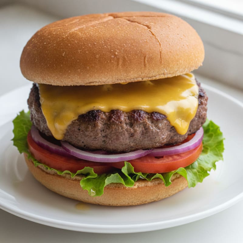 Classic Beef Burger with Cheddar