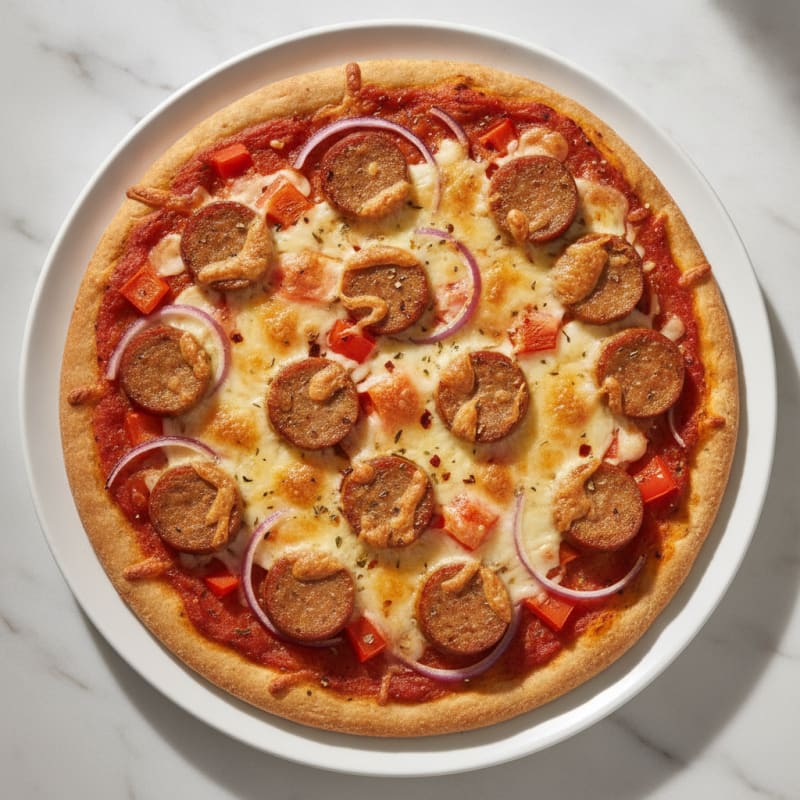 Chicken Sausage and Veggie Pizza