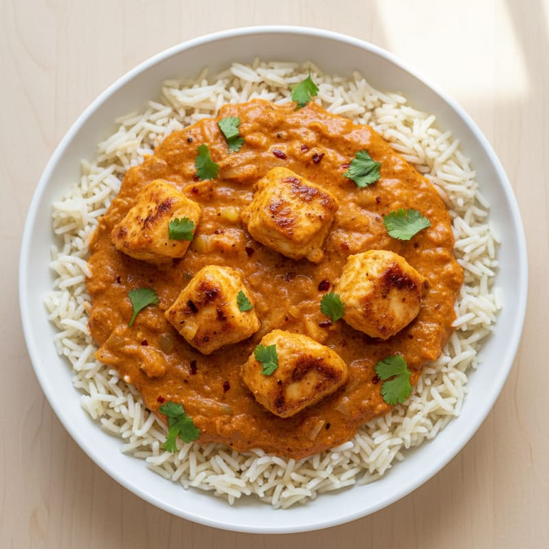 Dairy-Free Chicken Tikka Masala with Basmati Rice