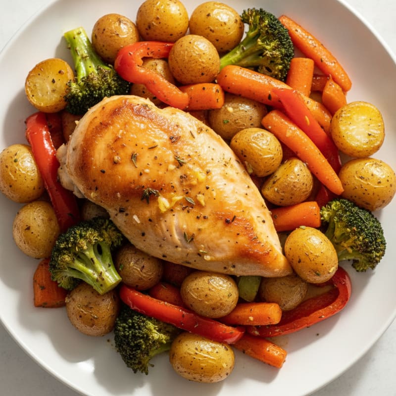 Garlic Herb Roasted Chicken and Vegetables