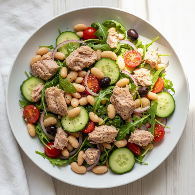 Mediterranean Tuna and White Bean Salad