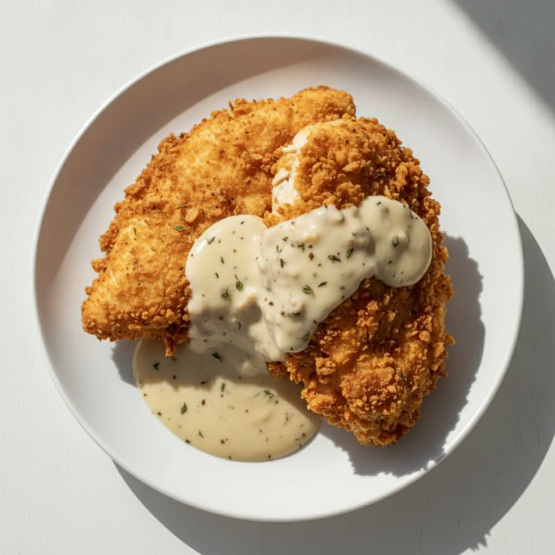 Buttermilk Fried Chicken with Creamy Gravy