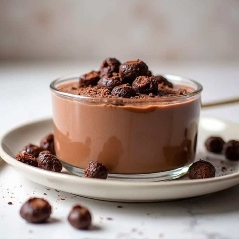Silky Chocolate Protein Pudding with Greek Yogurt