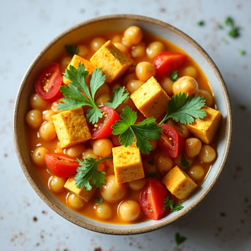 Aromatic Chickpea Curry with Fresh Herbs