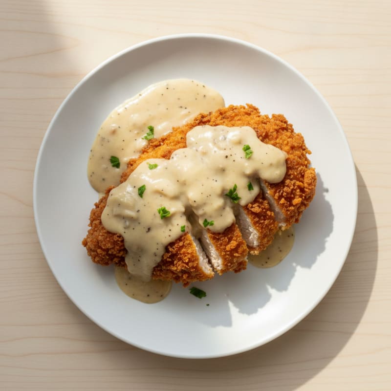 Buttermilk Fried Chicken with Creamy Gravy