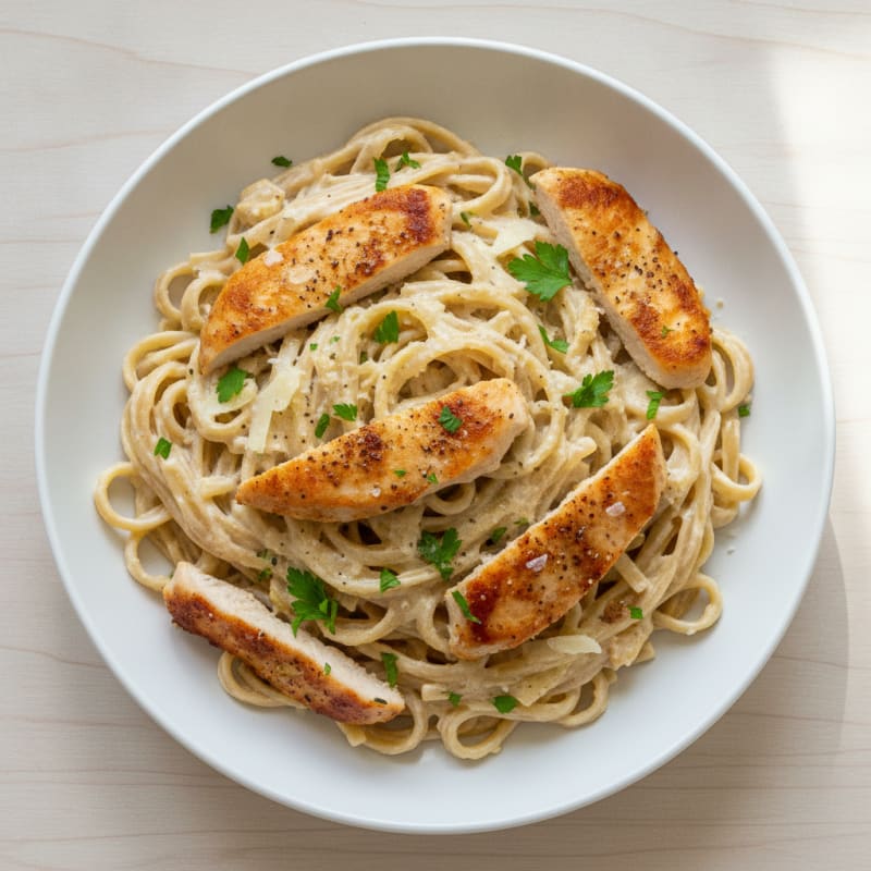Chicken Alfredo Fettuccine Pasta