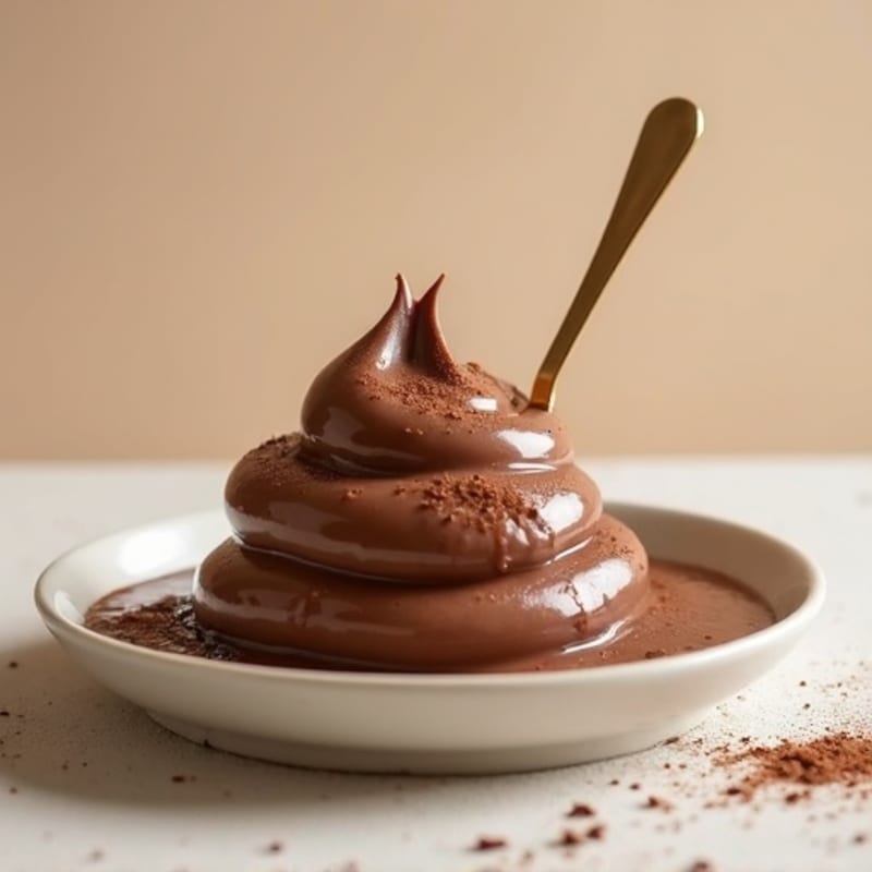 Silky Chocolate Protein Pudding with Almond Butter