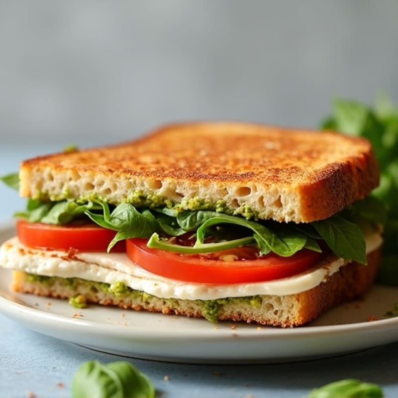 Crispy Turkey Pesto Panini