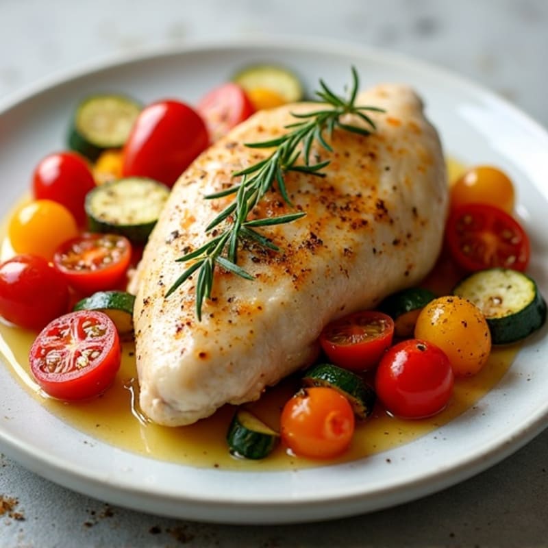 Sheet Pan Lemon Herb Chicken with Roasted Vegetables