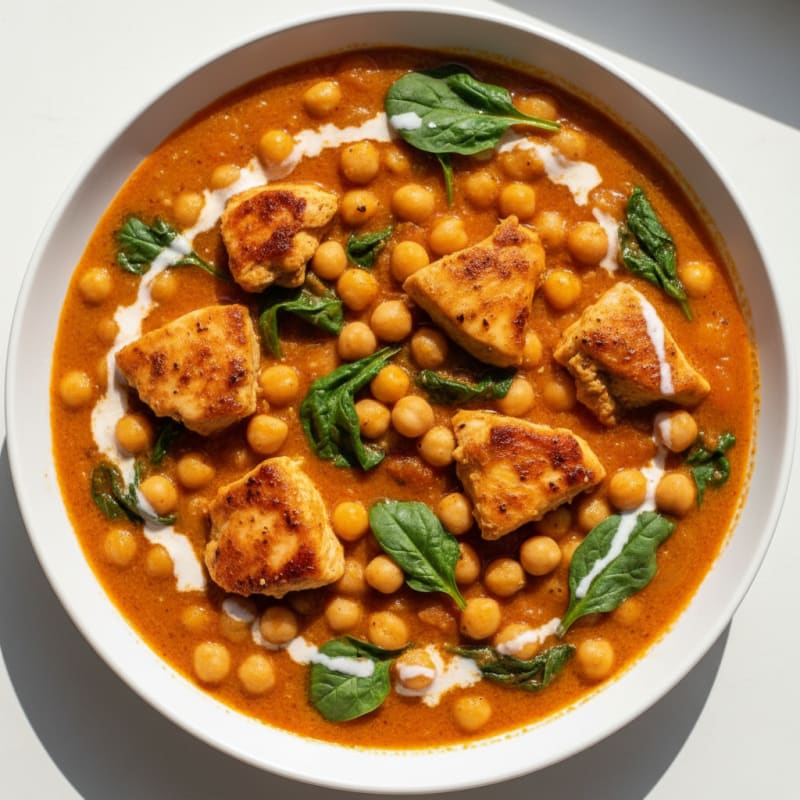 Creamy Spiced Chickpea and Tomato Curry