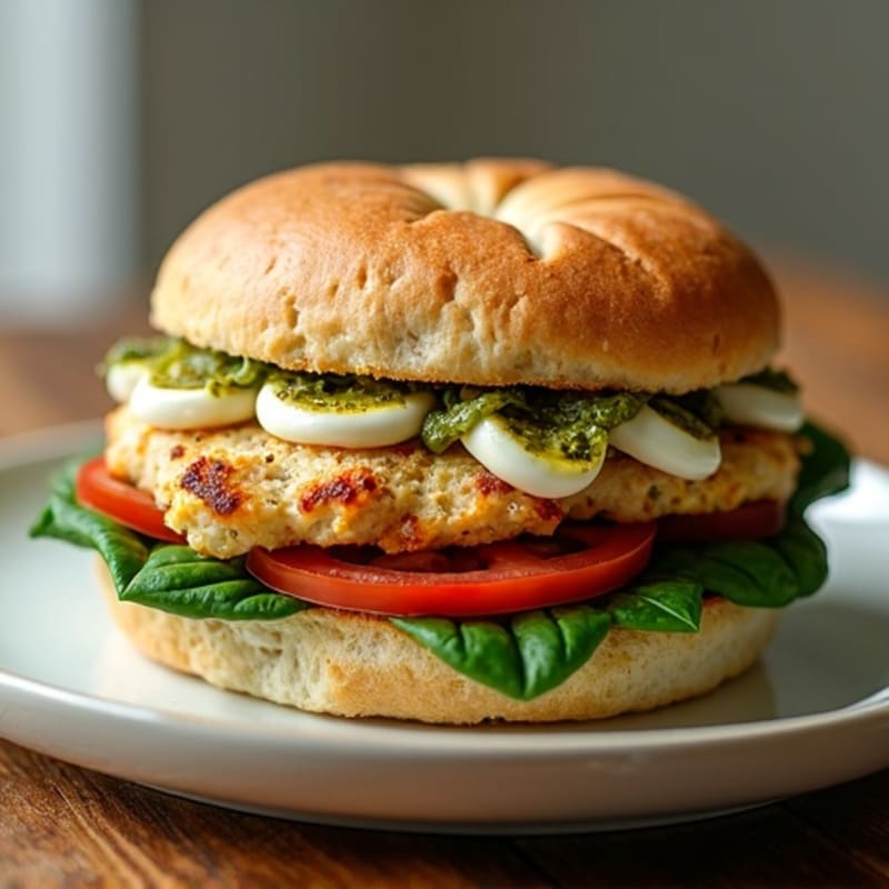 Fresh Pesto Grilled Chicken Sandwich