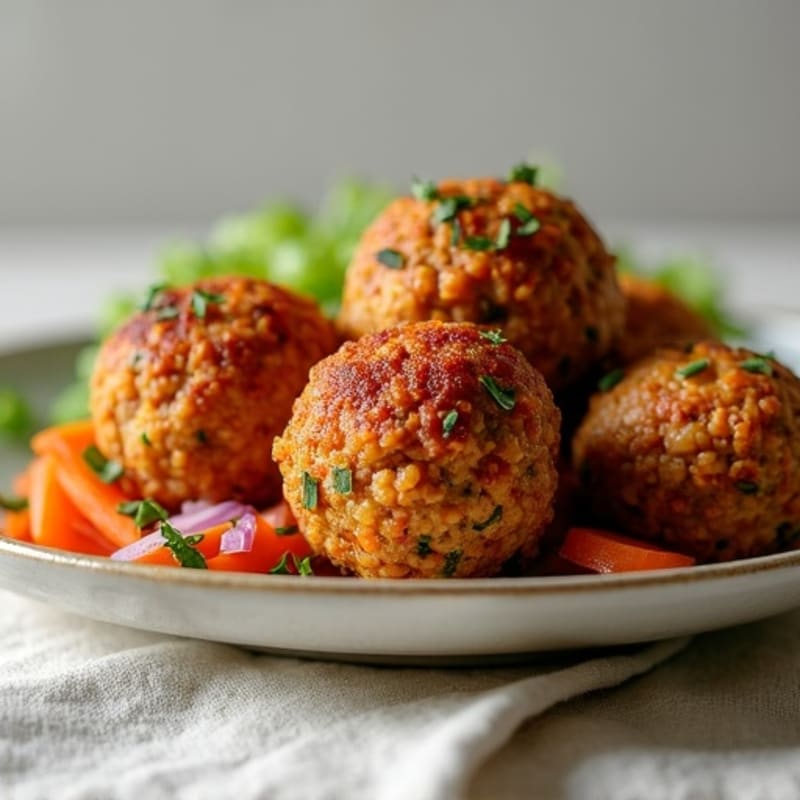 Crispy Baked Lentil Meatballs