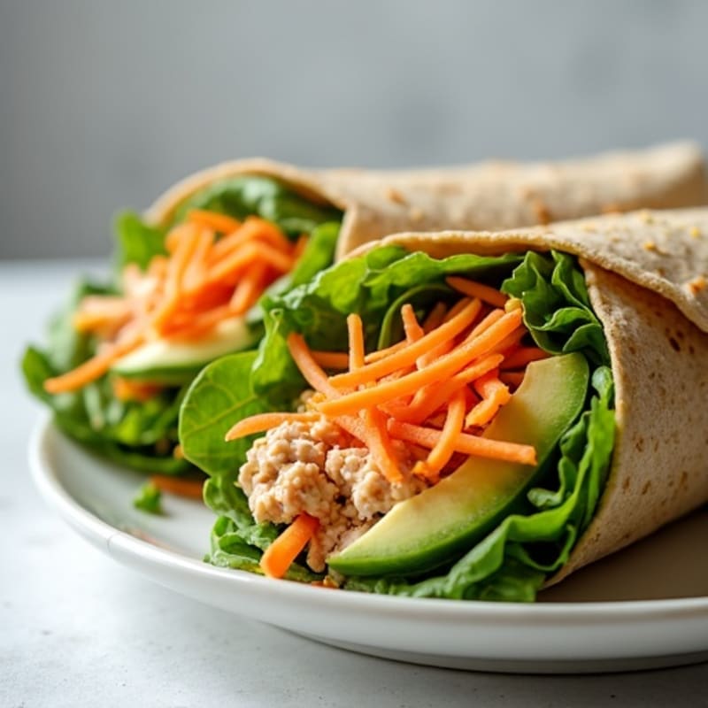 Spicy Tuna and Crisp Veggie Wrap
