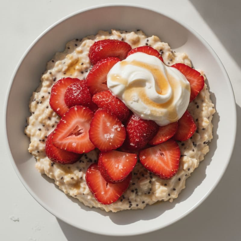 Strawberry Shortcake Overnight Oats