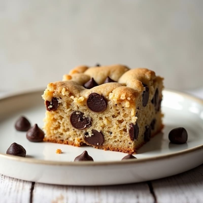 Protein-Packed Almond Flour Chocolate Chip Cookie Cake