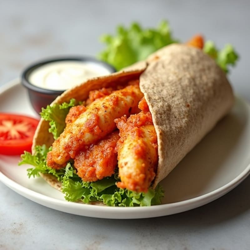 Crispy Buffalo Ranch Chicken Wrap