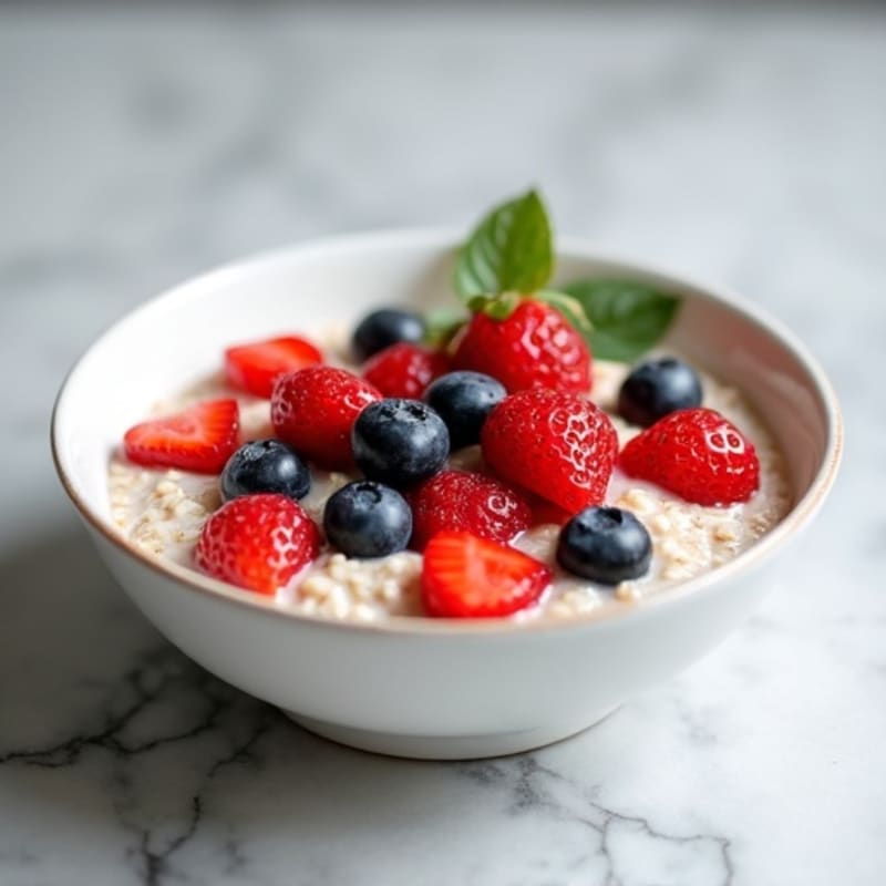Vanilla-Berry Protein Overnight Oats